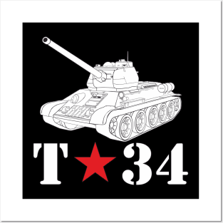 Soviet T-34 tank Posters and Art